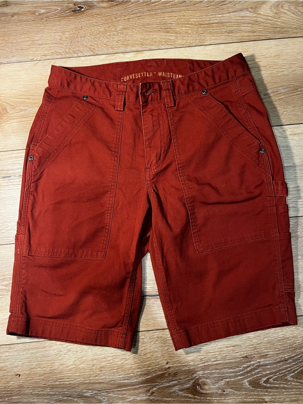 Duluth Trading Co Rust Red Women's Cargo Shorts